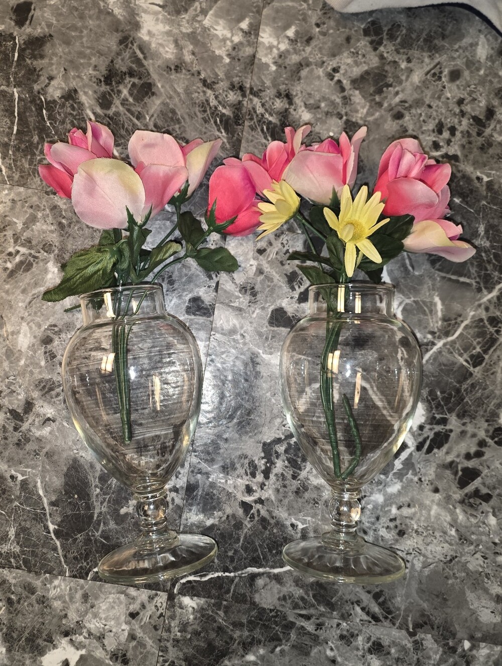 Set Of Glass Decorative Vases